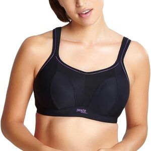 Panache Women's Non-Wired Black Sports Bra Size 28FF NWT